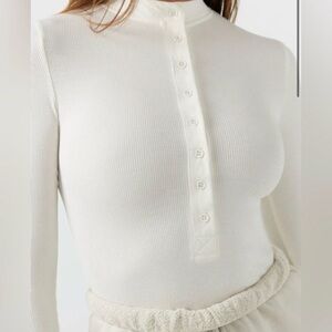 Joah Brown Button Down Henley Long Sleeve